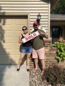 first time home buyers sold sign