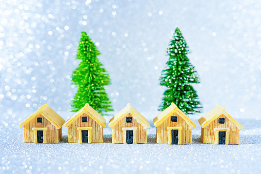 selling home during the holidays sparkling christmas village